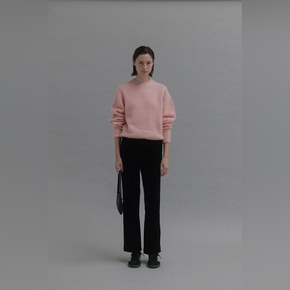 Nothing Written, Black Stretch Cotton Corduroy Straight Leg Pants - Picture 6 of 9